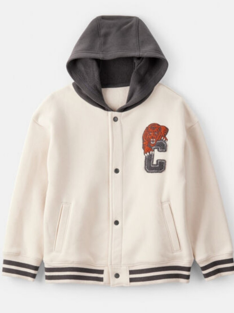 Carter's Fleece Hooded Varsity Jacket 7